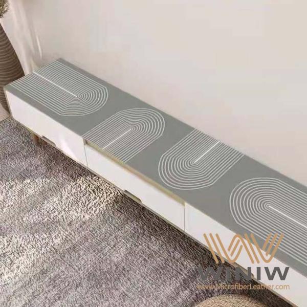 anti mildew PU Synthetic Microfiber Leather Eco Friendly Material For Place Mat