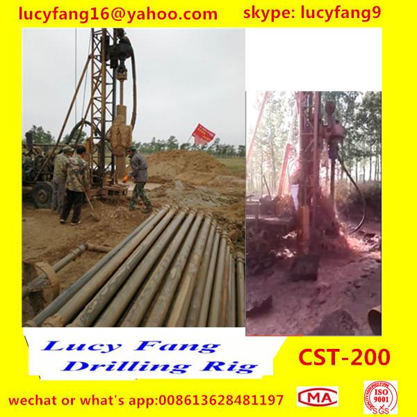 China Popular Good Quality Truck Mounted Mobile  CST-200 Rotary Water Well Drilling Rig For 200 m Depth