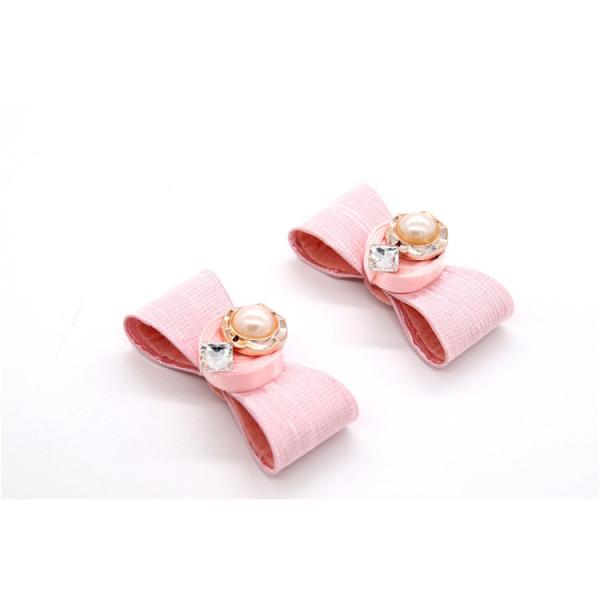Ribbon coloured bow-tied shoe flower,Handmade footwear ornaments and flower Thread ribbon Beige ,white,black,red ,blue