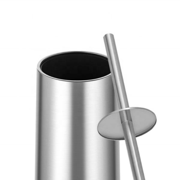 Bathroom Accessories Toilet Brush And Holder Bristle Toilet Brush  stainless steel holder