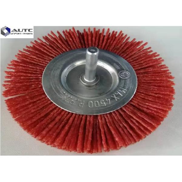 Истирательный цвет диаметра провода щетки 1.4мм колеса провода нейлона красный для полировать