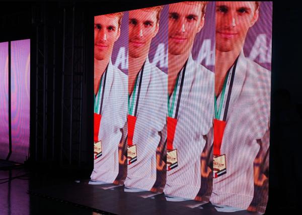 Lightweight Smd3528 6mm Indoor Rental Led Screen 4000nits High Brightness
