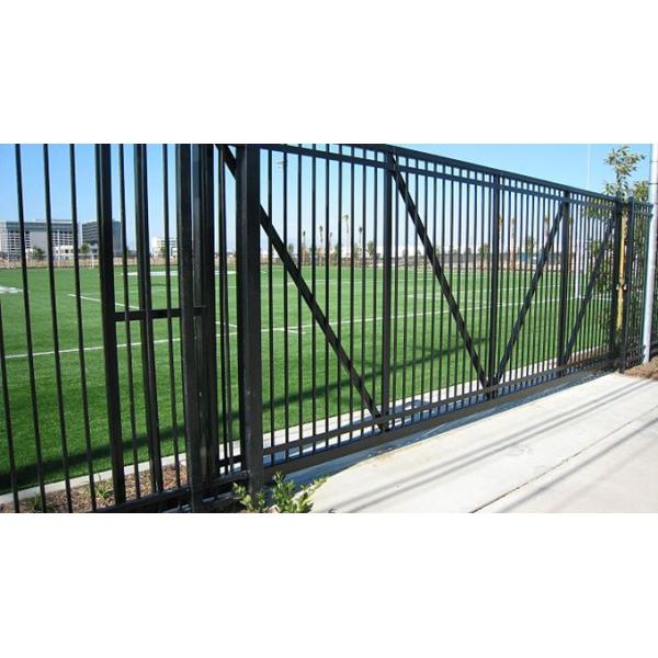 Decorative welded steel picket fence,beautiful-garden fence Steel Tubular Fence ,Garrison Fence for sale