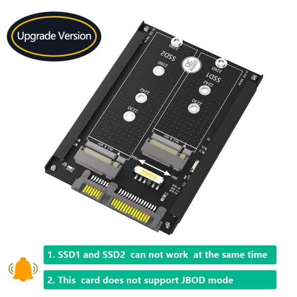 Двойной M.2 B Key/B&M Key SSD на 2,5