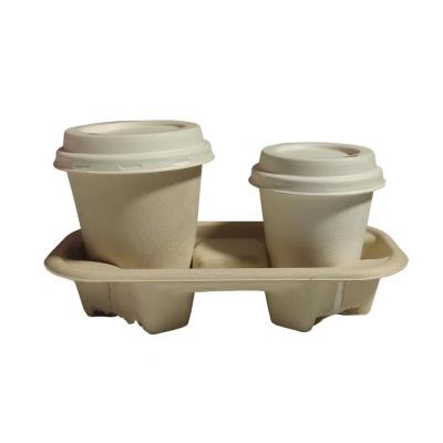 Copos biodegradáveis do bagaço da cana-de-açúcar, copos 12oz Compostable com tampas