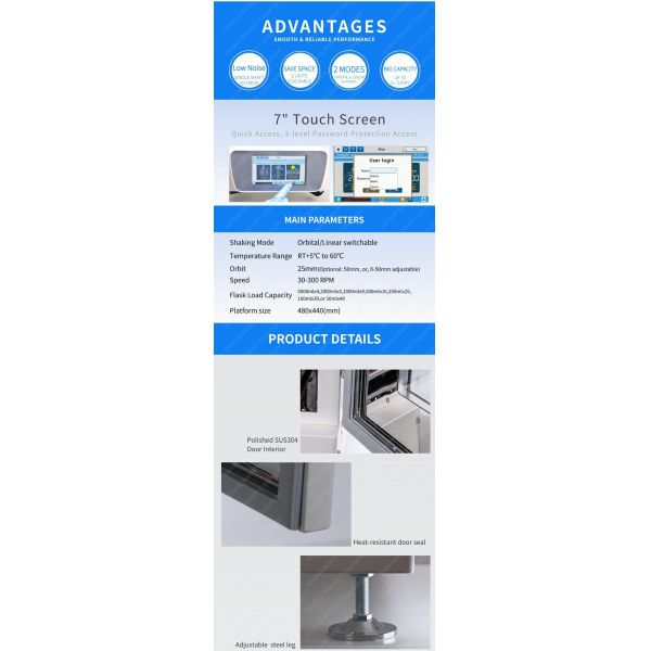 Non-refrigerated Orbital Linear Shaking Incubator ST-203