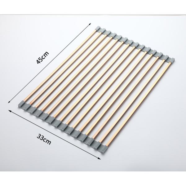 Foldable 0.97KG Steel Kitchen Basket Rack Titanium Square