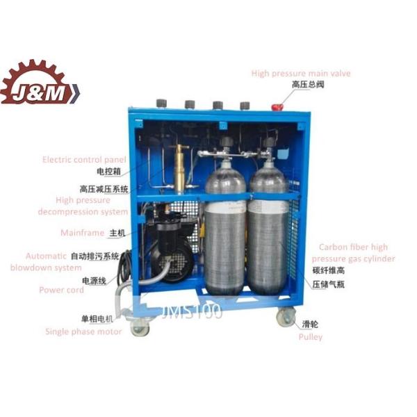 100L/Min 0.35L Tank 2.2KW Four Stage Compressor For Shooting