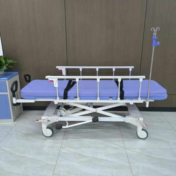 Carrinha hidráulica Equipamento Hospitalar Equipamento médico Carrinho de paciente Guarda-roupa dobrável Transferência de cadeira de rodas b
