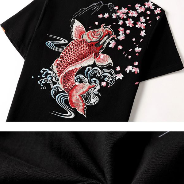Customizable Men's Casual T-Shirt with Embroidery 100% Cotton Knitted Fabric O-Neck & Solid Color Printing Unique Pattern Design