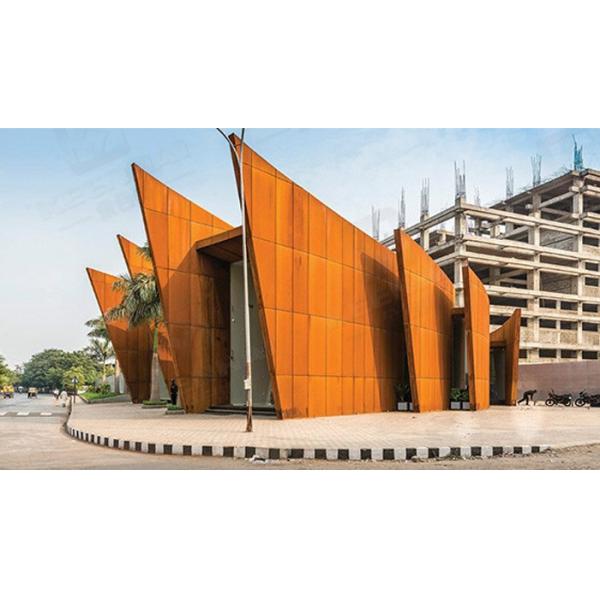 Facade Fence Corten Wall Panels SS400 Hot Rolled Steel Coil For Cladding