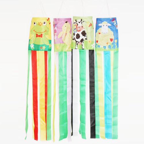 Spring seasonal wind sock Frog Bunny Cow Sheep