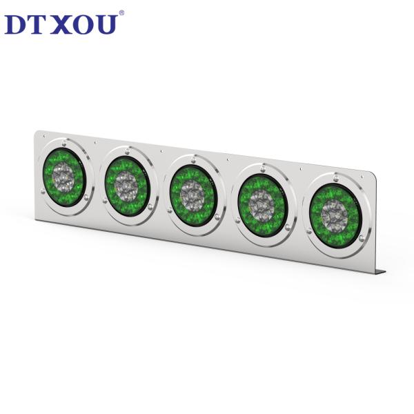 4-inch circular LED trailer truck semi trailer brake turn signal light 5-hole stainless steel combination tail light bracket