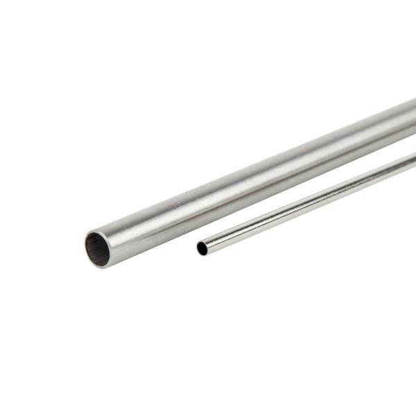 Small TP304 Stainless Steel Sanitary Pipe OD 6MM THK 1MM Annealing Finished
