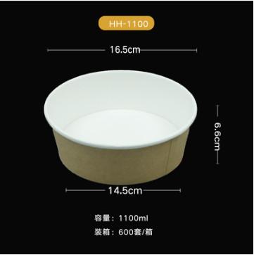 Disposable printed take away paper salad bowl paper cups for hot drinks paper food cups