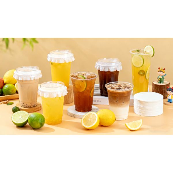 Custom Food-Grade Leak-Proof Bubble Tea Cup Seal Sheets