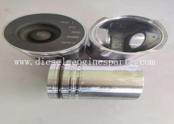 C18 Diesel Engine Piston 0.05mm Oil Clearance Polished Surface