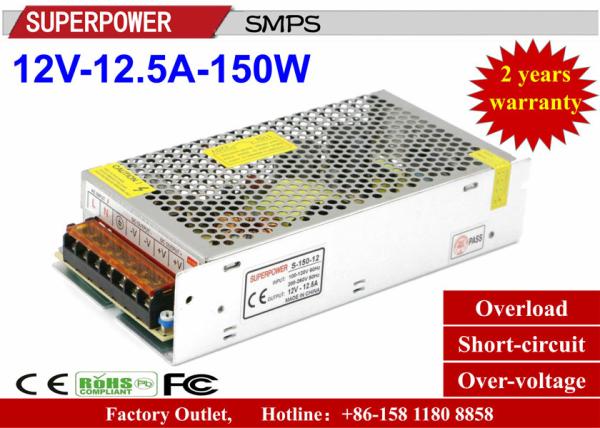 3D Printer Driver 12V12.5A150W single output  SMPS with CE DC12V150W full watt Iron Case for LED Lighting Factory Outlet