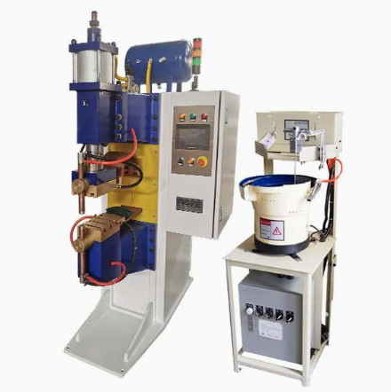 50KVA rated power screw projection welding machine with nut conveyor