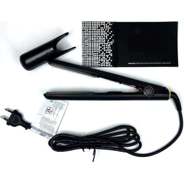 Electric Salon Professional Hair Straightener Curler One PTC Heating LED Display Adjustable Heat (150-230C) Portable Ceramic