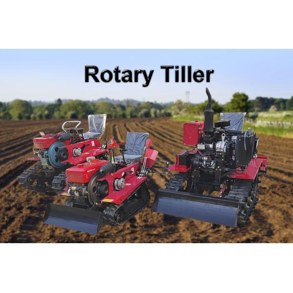 Agricultural Farm Machinery Crawler Tiller Rotary Lawn Tractor with and Disel Engine Type