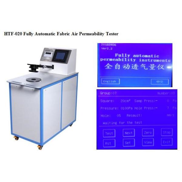 Automatic Fabric Air Permeability Tester Textile Air Permeability Testing Machine