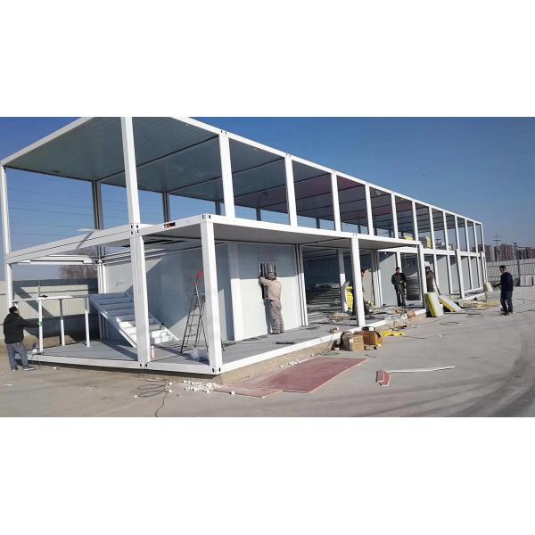 Водонепроницаемый огнеупорный плоский контейнер 20ft 40ft портативный модульный дом