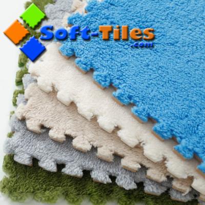 espessura macia de Playmat 1.0cm do bebê de 12x12inch EVA Plush Cut Pile Carpet