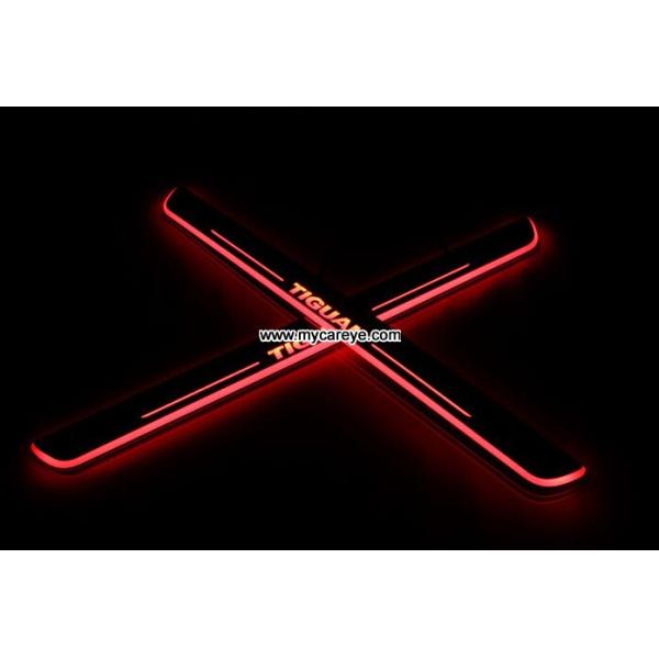 Volkswagen VW Tiguan car Led lights Moving door sill light Welcome Pedal sale