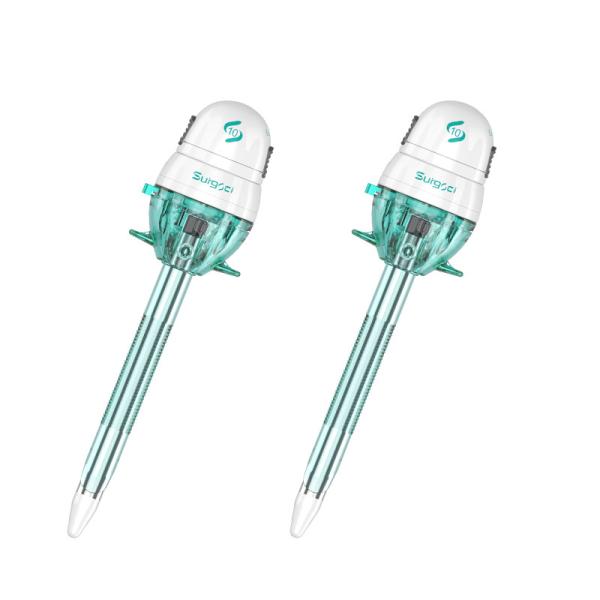 Single Use Surgical Blunt Trocar Rounded Tip Safety for Abdominal Surgery