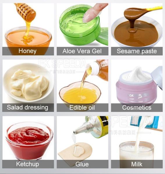 Semi Automatic 10-100ml Filling Machine for Cream Sauce Jam Honey Bottle Tomato Paste Liquid