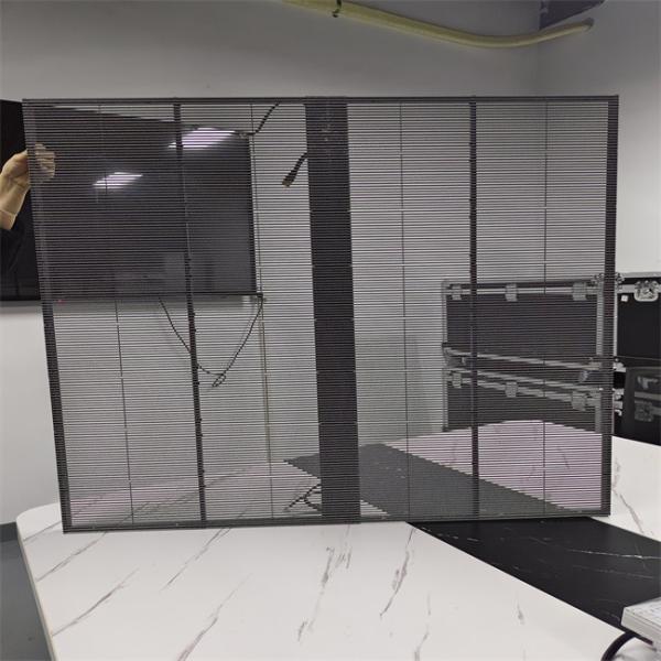 High Brightness Customized Full Color RGB P2.6 Mesh Grille Large Indoor Transparent Glass LED Display Panel Screen