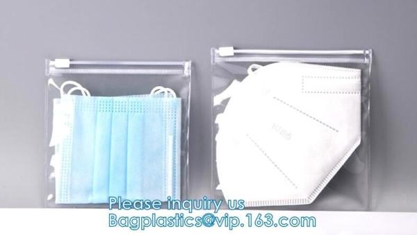 Vinyl Slider PE PVC EVA Forsted Matte Compostable Zipper Lock Bag, Holographic Laser Zip Seal Grip Bags