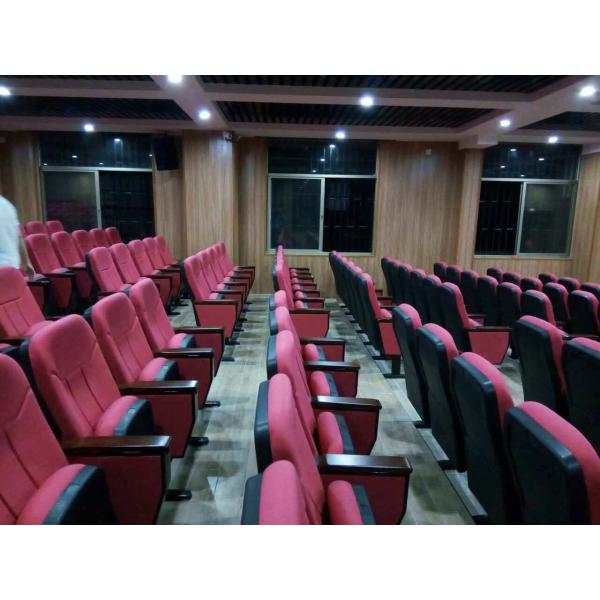 Movable Type Commercial Furniture Auditorium Theater Seating / Church Hall Chairs