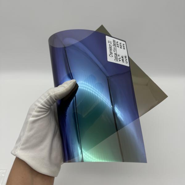 Privacy Protection Chameleon Car Tint 23%VLT Corrosion Proof 2 Mil Thickness