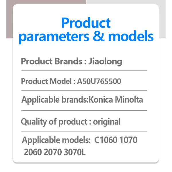 A50U765500 Original Brand New Spare Parts Fusing Roller/Lw Pressure Roller for Konica Minolta Accurio Press C1060 1070 2070 3070