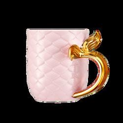 Coffee Mug With Gold Handle Rough Clay Coffee Mug White Ceramic Mug Tazas