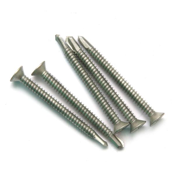 SUS 410 DIN7504P Phillips Drive Flat Head Self Drilling Screw Dacromet Inorganic Coating