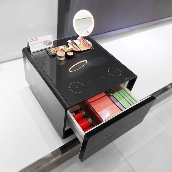 Smart Living Room Furniture Mini Side Table with Speaker Wireless Charger Fridge