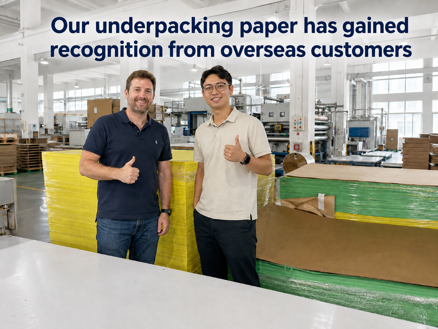 Offset Printing Machine Underpacking Paper High Precision Calibrated Packing Sheet