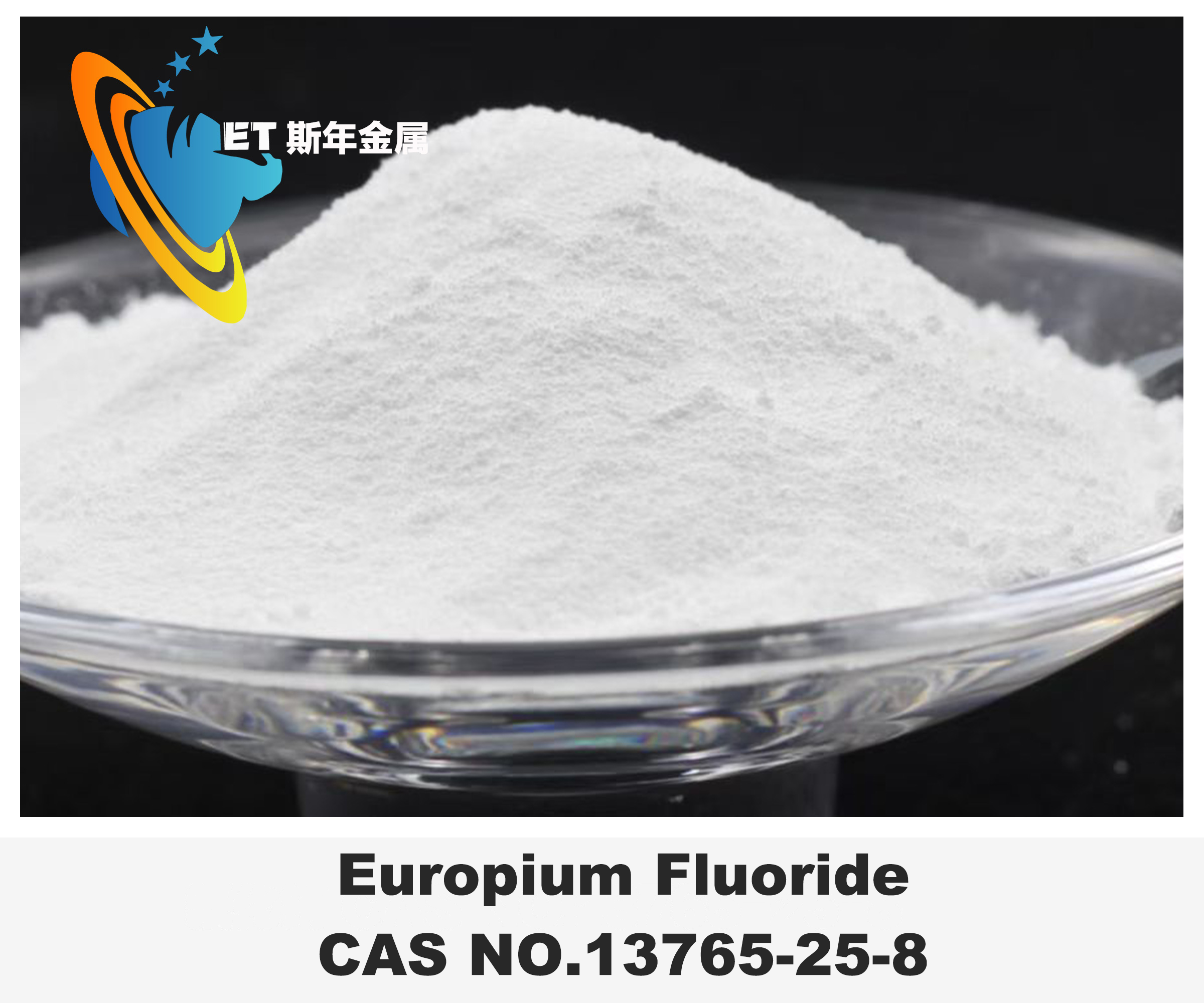 White Powder Europium Fluoride EuF3 99.9-99.999% For Medical Scintillators