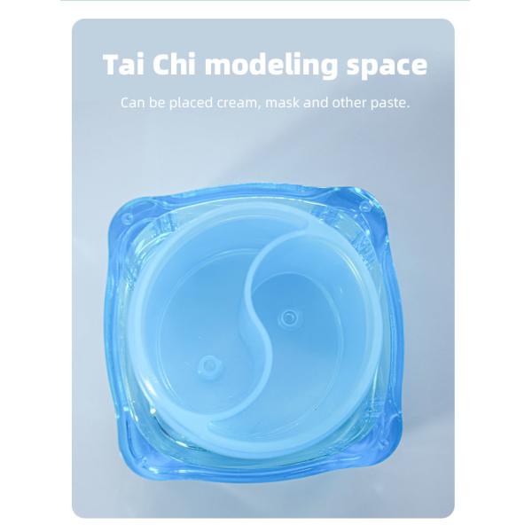 Двухкамерный контейнер акриловый кремовый банка глиняная кожаная косметическая маска упаковка