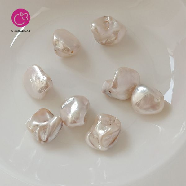 Freshwater Natural Baroque Fishtail Water Drop Pearl Shape 12-14mm Irregular Pearls for Jewelry Making Loose Beads Wholesale