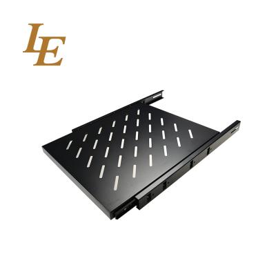 Prateleira do armário da rede de 19 polegadas, prateleira de aço laminada RAL7035 da cremalheira do servidor