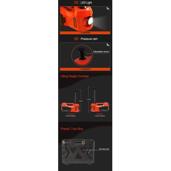 автомобиль Джек максимальной высоты 450mm электрический гидравлический 3 тонны с переключателем