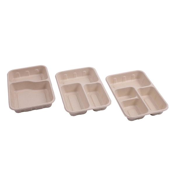 Квадрата волокна сахарного тростника 100% плиты естественного устранимые Biodegradable