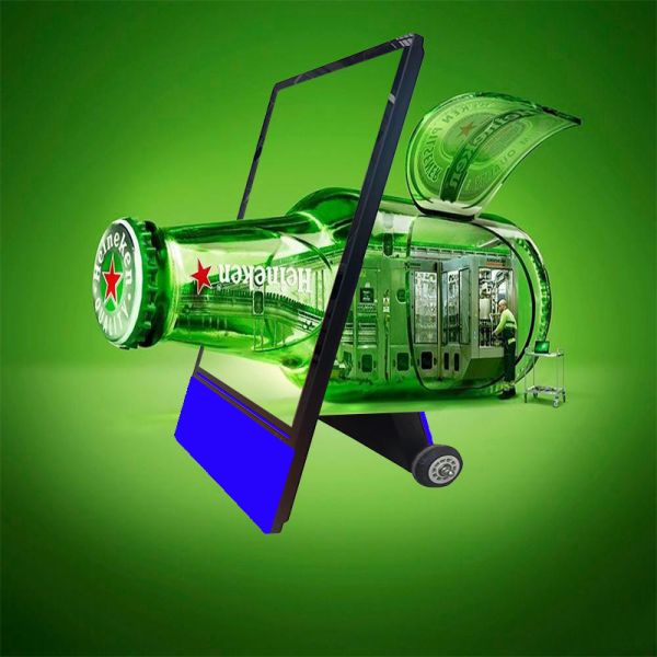55 Inch IP65 Portable Digital Signage With Touch Interactive Features