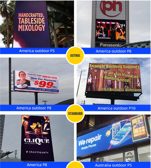 HD P6.67 Outdoor Advertising LED Displays Full Color 1R1G1B SMD2727