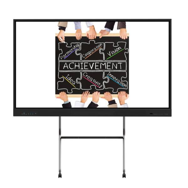 Интерактивный 4K Ultra HD LCD Smart Board Windows OS 10/11 Pro Стенномонтируемое закаленное стекло Встроенные динамики