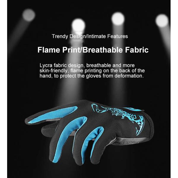 Customized Logo Outdoor Breathable Touch Screen Full Finger Motorcycle Riding Gloves